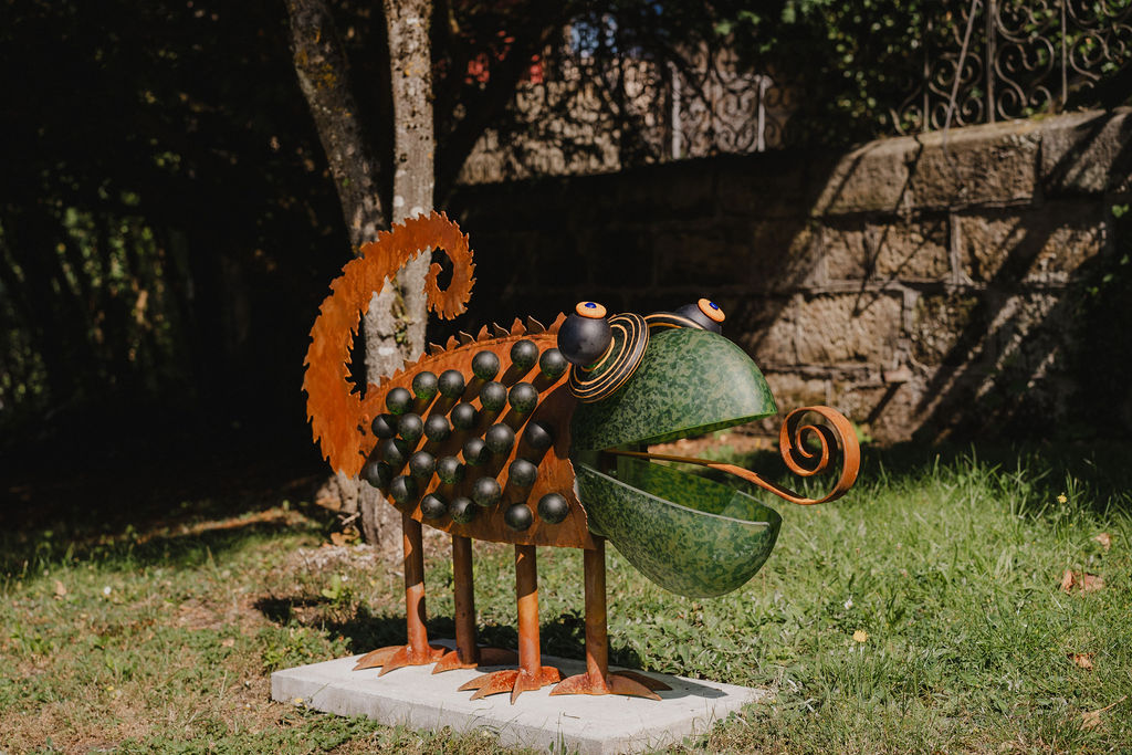 »Glaskunst im Schlosspark« by Borowski: Chameleo