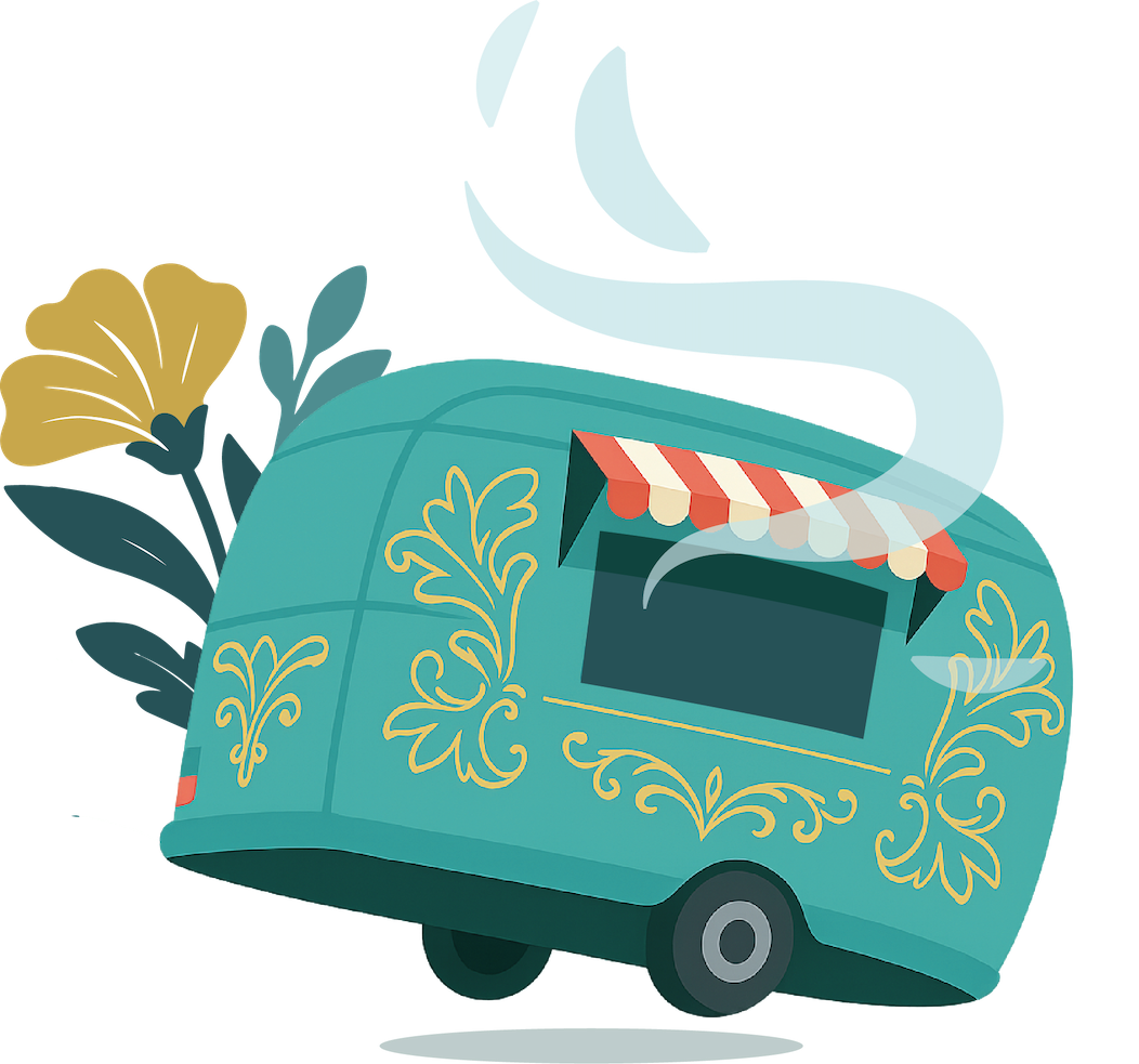 Oskars Genusswagen: Illustration Foodtruck